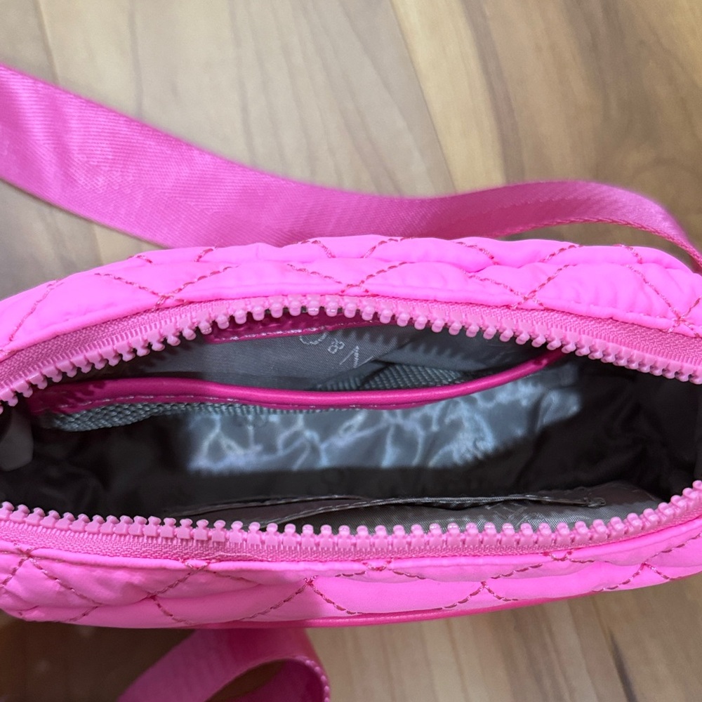 Pink Quilted Crossbody Bag - Picture 3 of 3